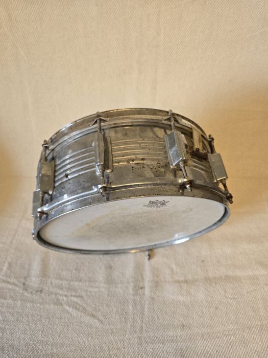 Vintage  Steel  Snare Drum .  Ideal For Restoration . 