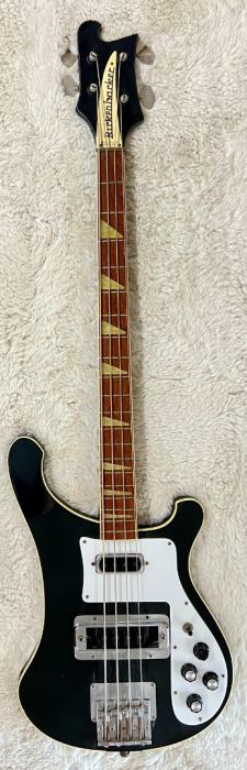 1978 Vintage Rickenbacker 4001 Bass Guitar – Jetglo Black –  Includes Hard C