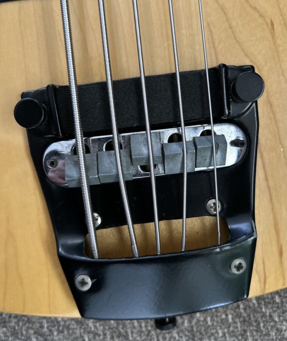 Vintage 1987 Rickenbacker 4003S/5 Bass Guitar In Mapleglo With Black Hardware