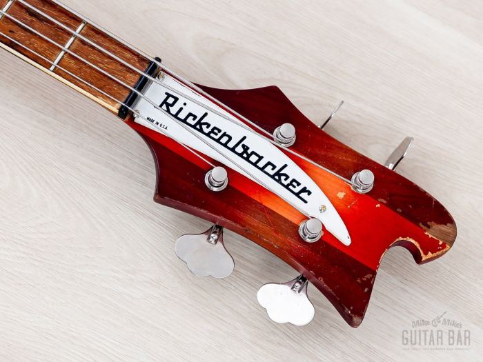 1965 Rickenbacker 4001 Vintage Neck Through Bass Fireglo w/ Case