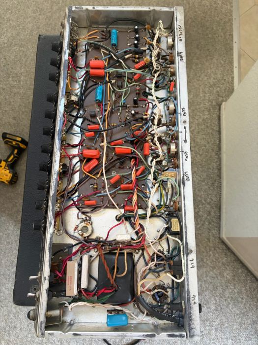 Vintage Fender Concert Paul Rivera Chassis Amp Amplifier Tested With Tubes