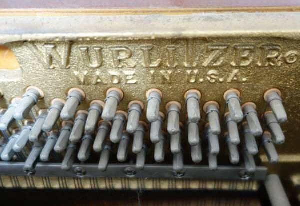 Wurlitzer Piano Good Condition Vintage Upright Piano with matching Bench