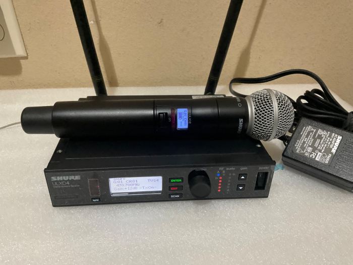 SHURE ULXD24/SM58 G50 470/534MHz Wireless Microphone Complete System